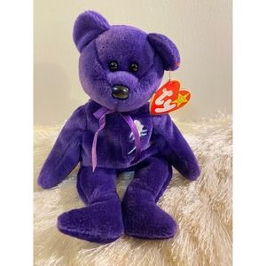 🆁🅰🆁🅴 RARE 1st Edition 1997 Princess Diana Bear - Ty Beanie Baby ~❤︎~❤︎~❤︎~